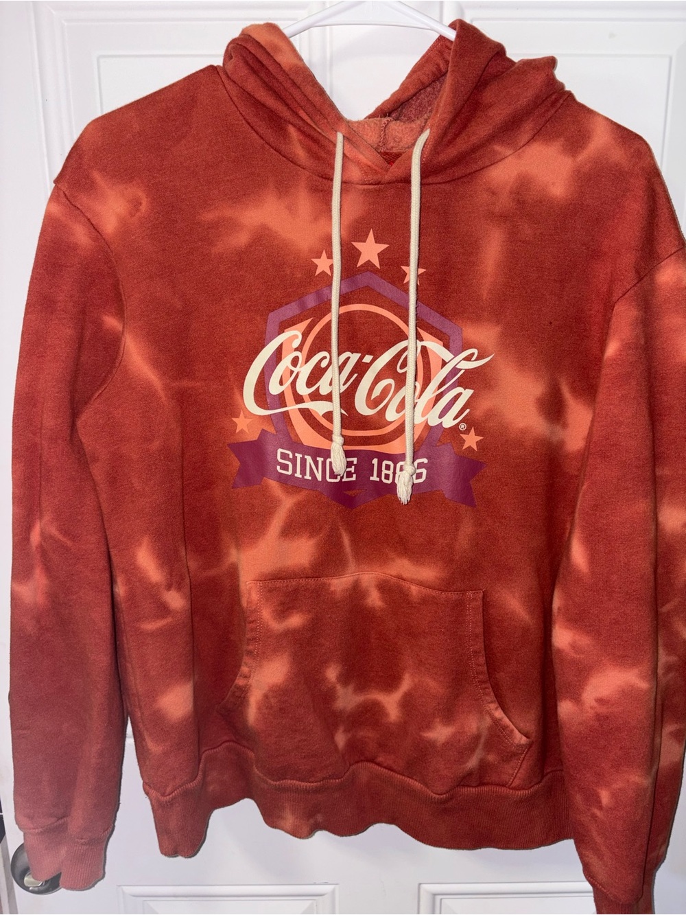 LG Coca Cola Rust Tie-Dye Hoodie